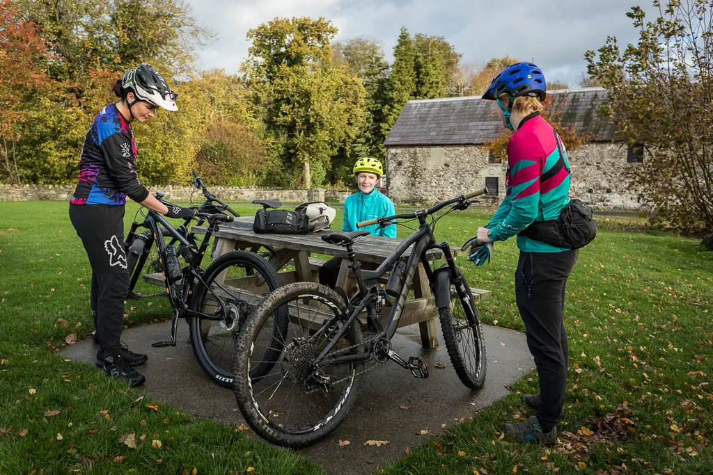A mountain bike trail through Castlewellan Forest Park