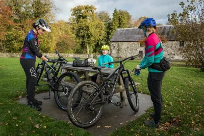 A mountain bike trail through Castlewellan Forest Park