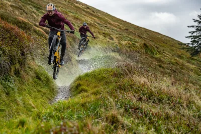 Mountain bikers on the Rostrevor Mountain Bike Trails
