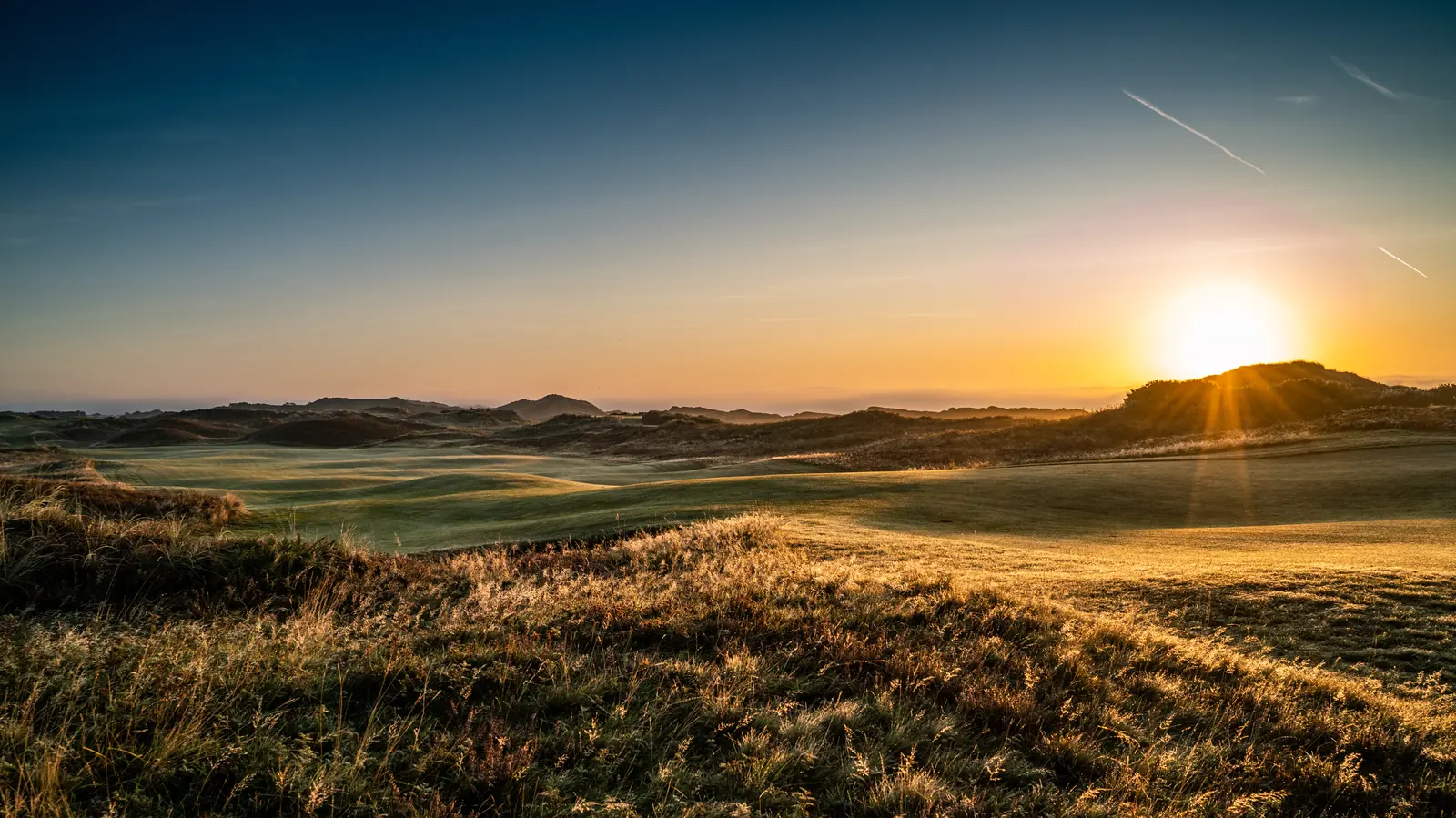 Aerial view of Royal County Down Golf Course, Newcastle