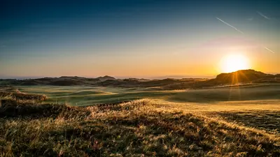 Royal County Down Golf Course, aerial view